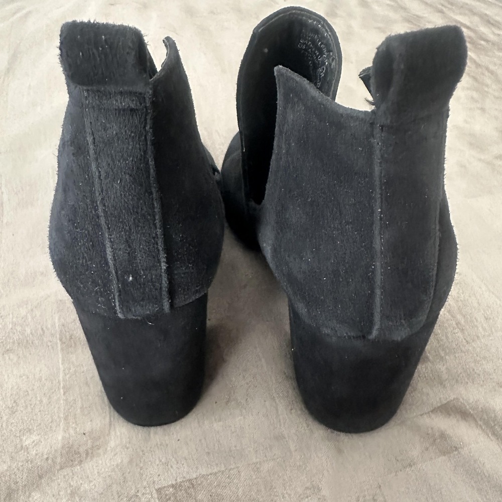 Steve Madden Boots Womens Size 11 Black Leather Norelle Ankle Booties Block Heel - Picture 15 of 16
